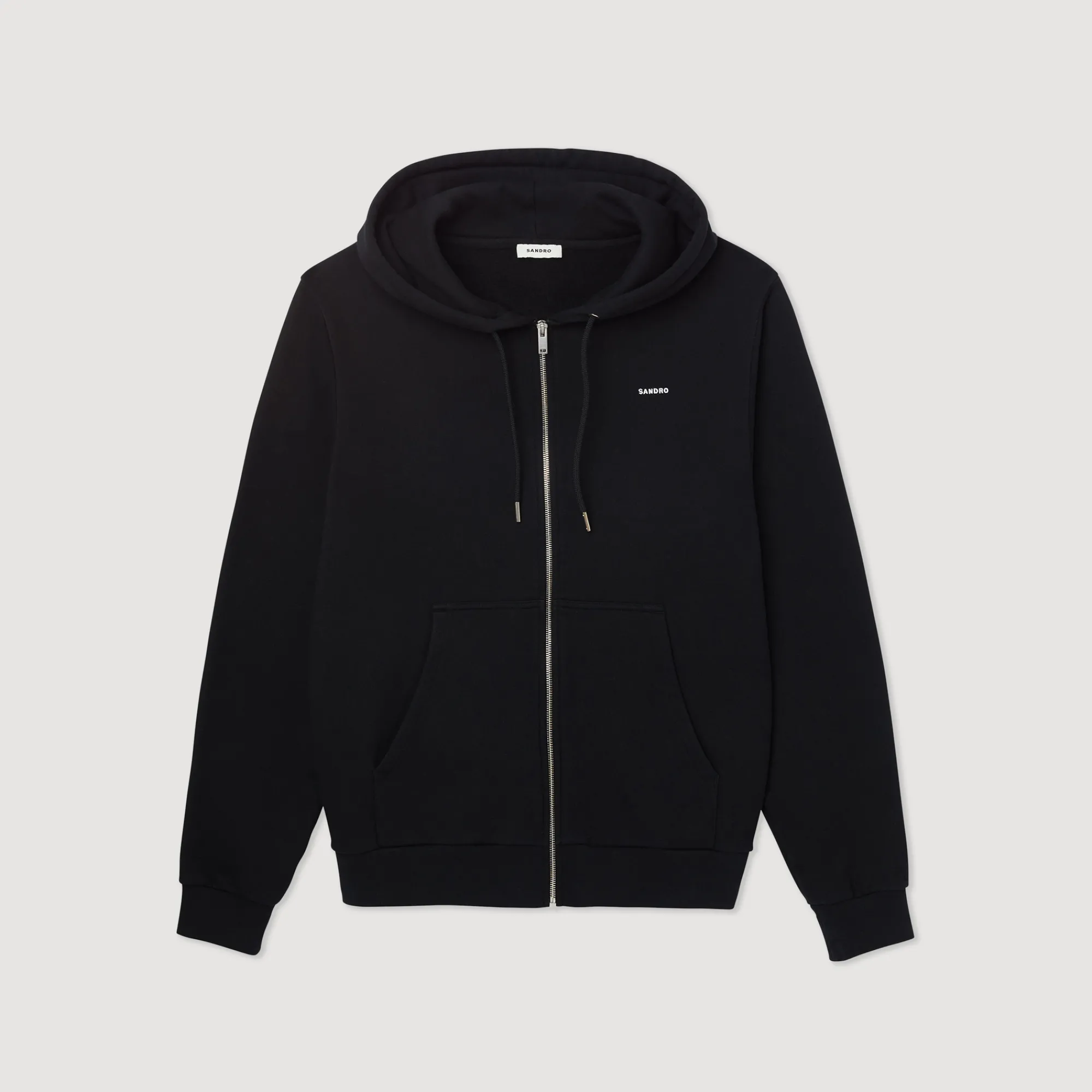 Felpa Con Cappuccio In Tessuto Felpato>Sandro Paris Outlet