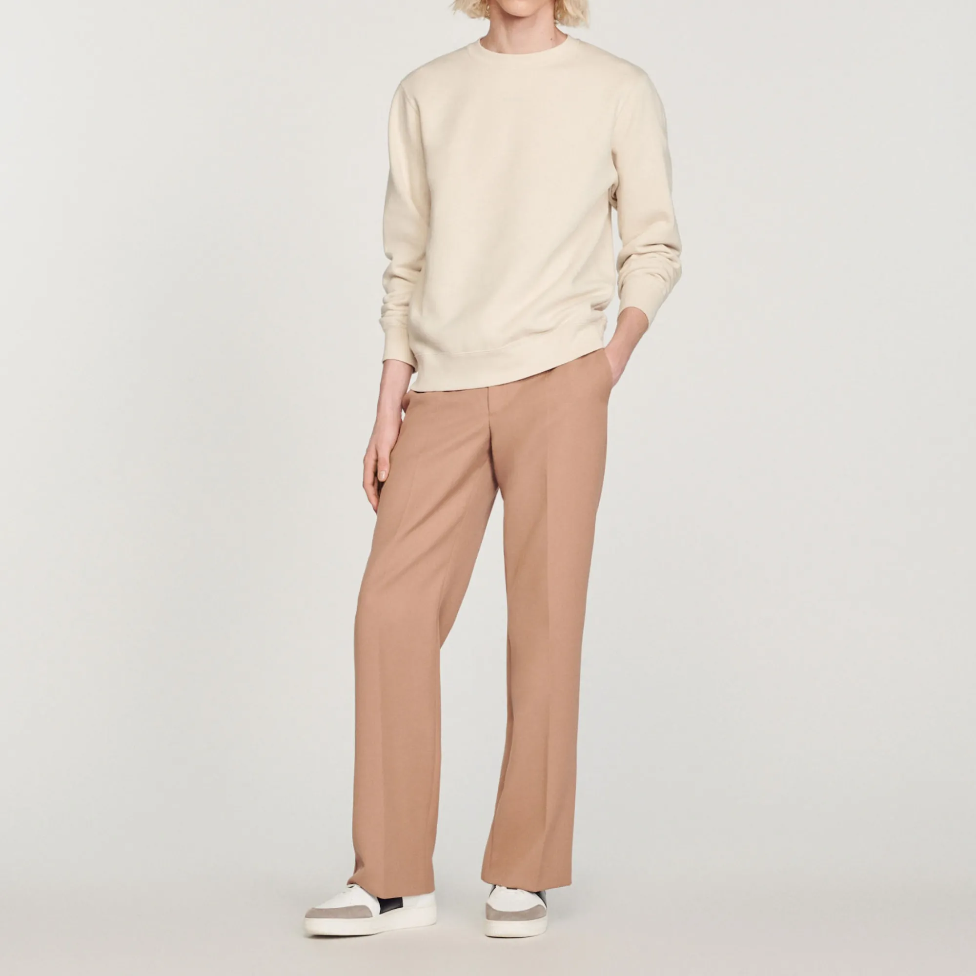Felpa In Tessuto Ricamato>Sandro Paris Cheap