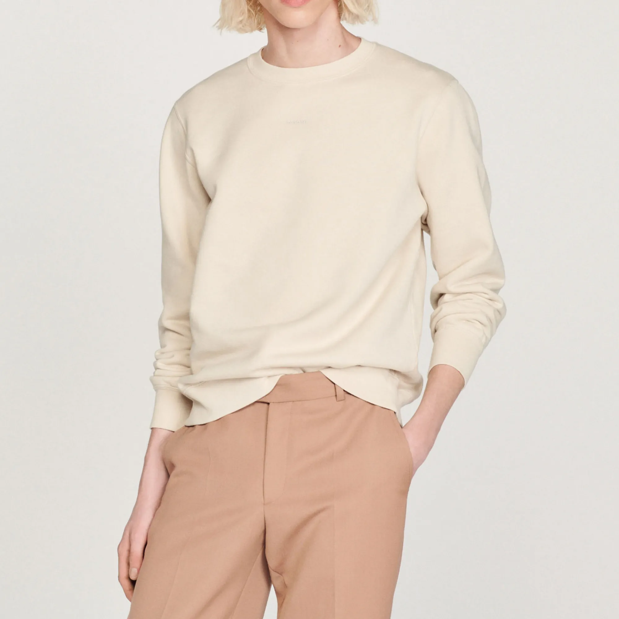 Felpa In Tessuto Ricamato>Sandro Paris Cheap