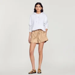 Felpa Uomo Ricamata In Cotone Biologico>Sandro Paris Fashion