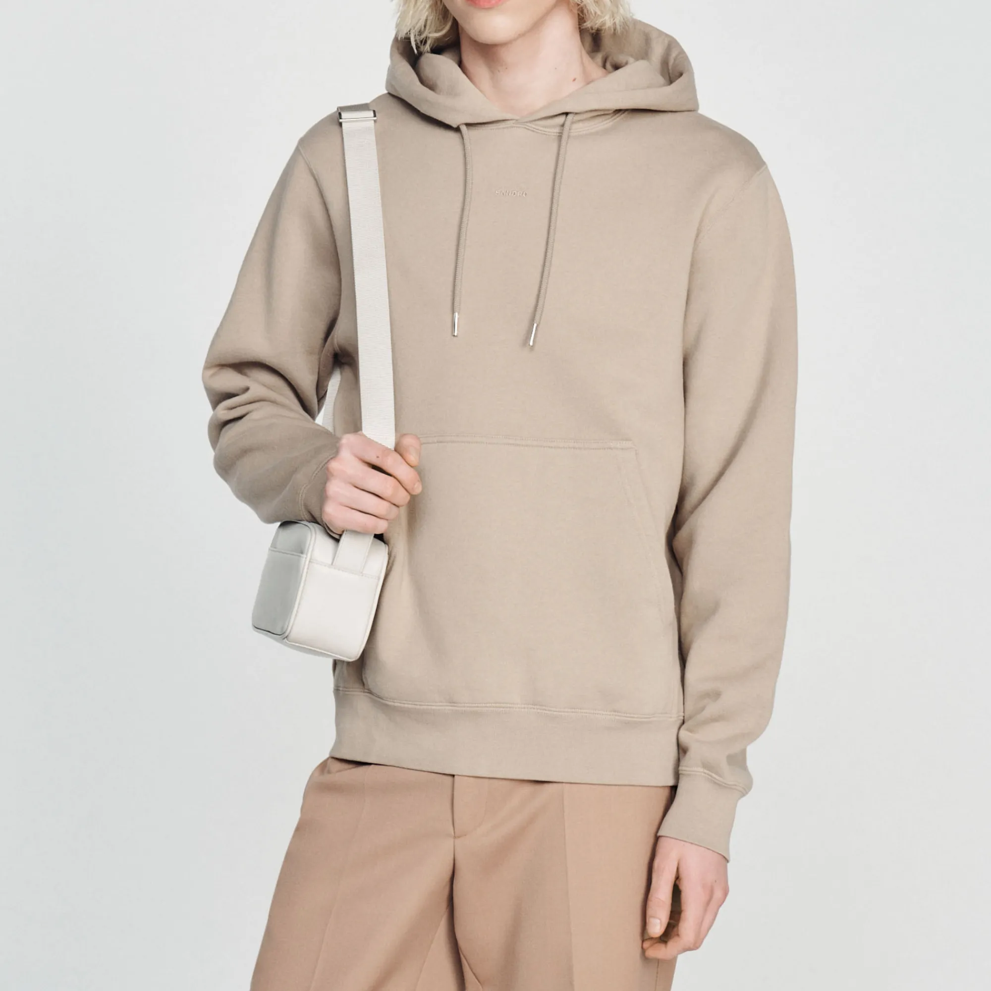 Felpa Uomo Ricamata In Cotone Biologico>Sandro Paris Store