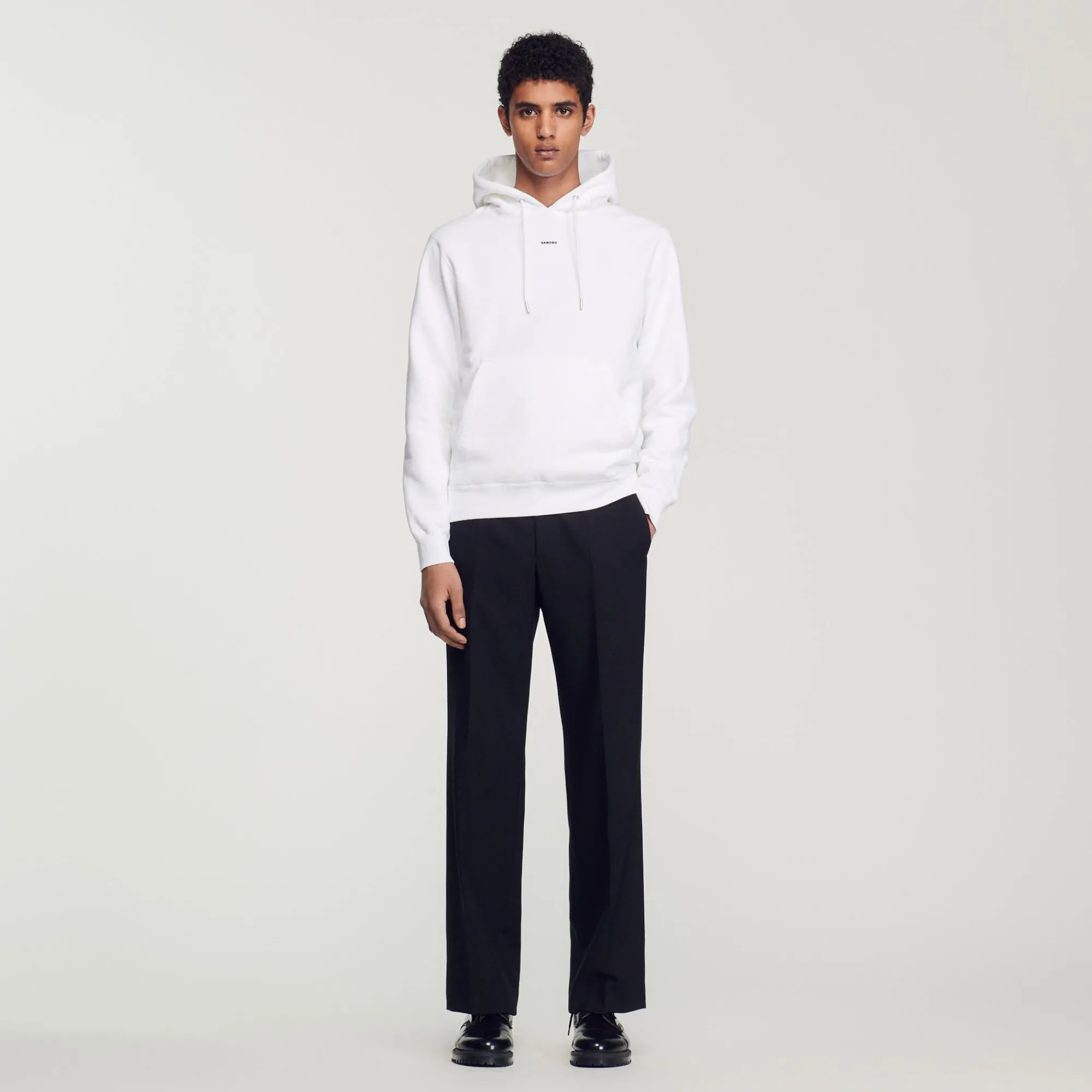 Felpa Uomo Ricamata In Cotone Biologico>Sandro Paris Sale