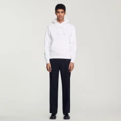 Felpa Uomo Ricamata In Cotone Biologico><noscript><img width=