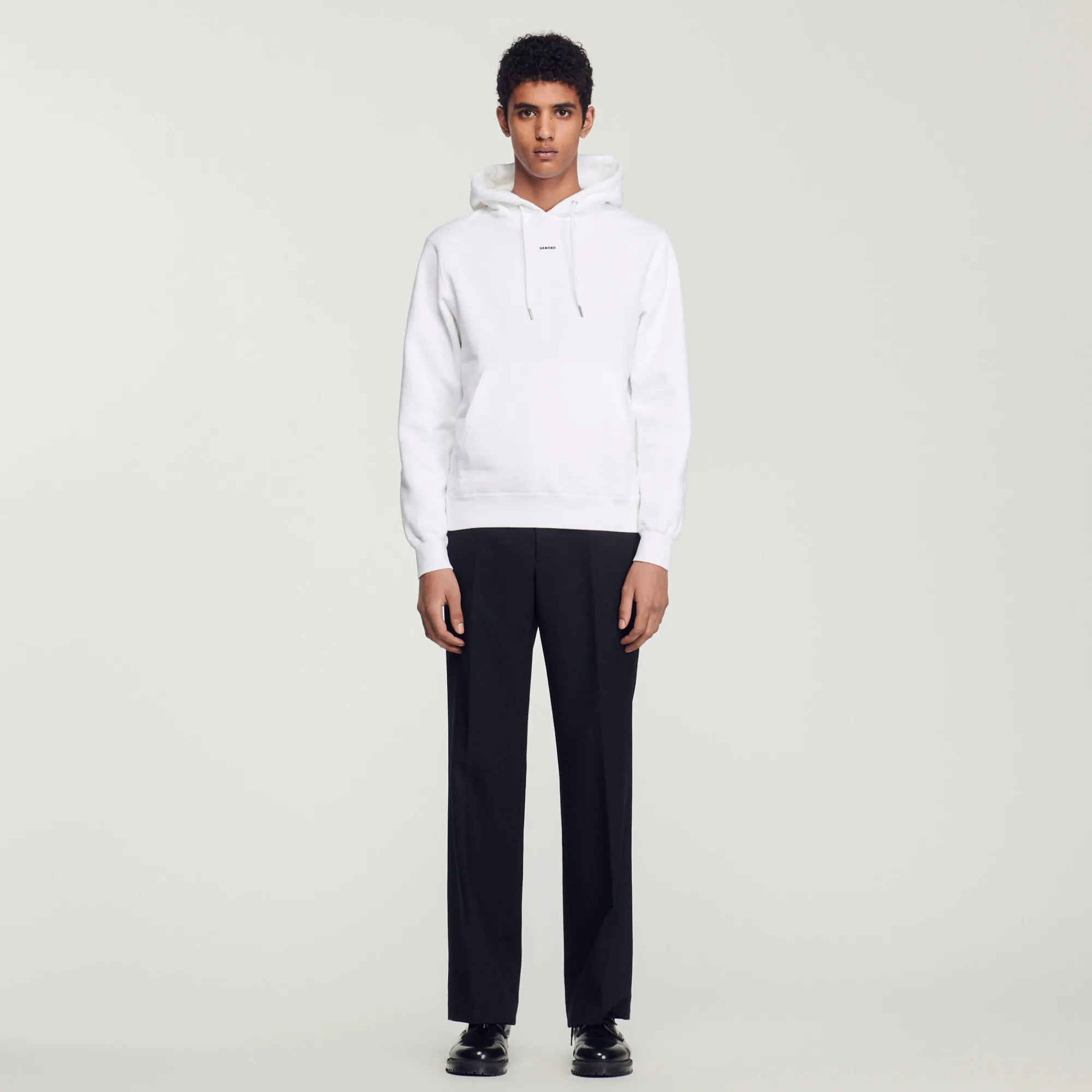 Felpa Uomo Ricamata In Cotone Biologico>Sandro Paris Sale
