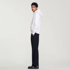 Felpa Uomo Ricamata In Cotone Biologico><noscript><img width=