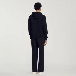 Felpa Uomo Ricamata In Cotone Biologico><noscript><img width=