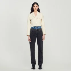 Giacca Corta Con Bottoni In Tweed>Sandro Paris Hot
