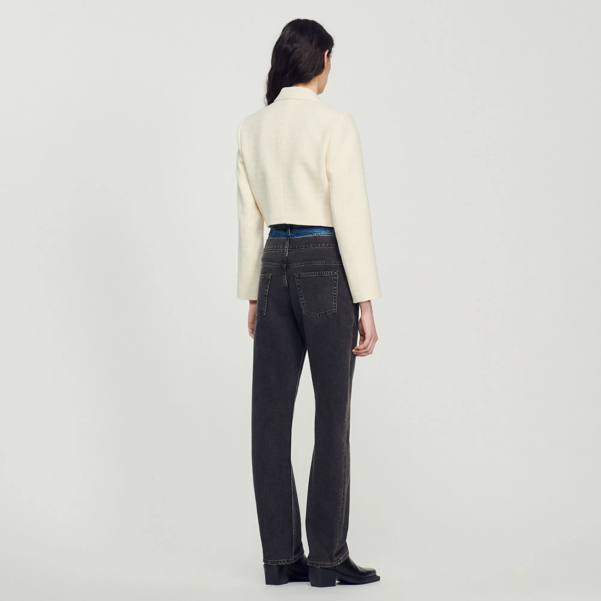 Giacca Corta Con Bottoni In Tweed>Sandro Paris Hot