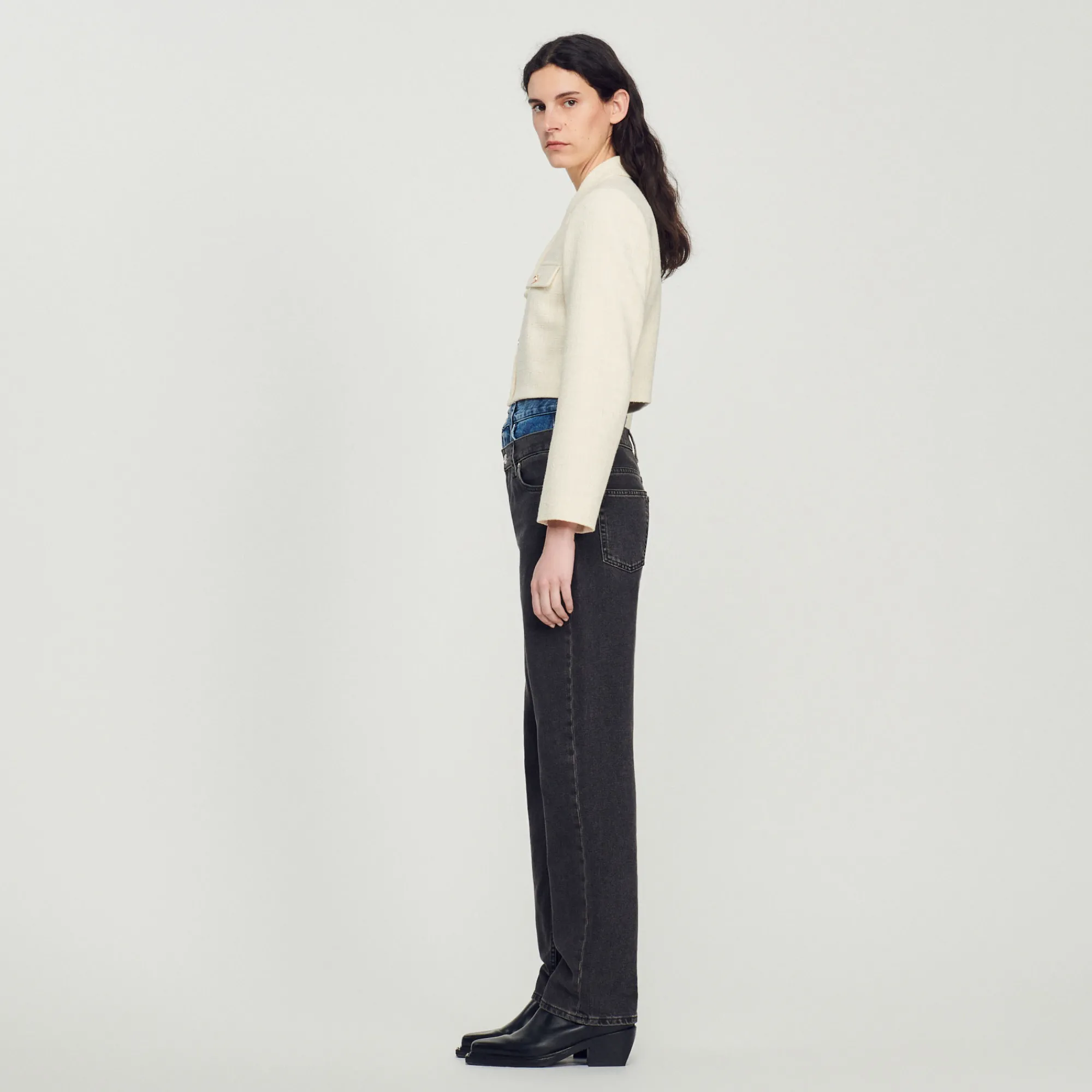 Giacca Corta Con Bottoni In Tweed>Sandro Paris Hot