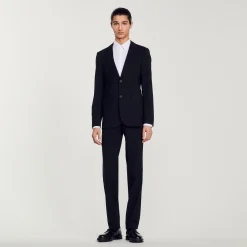Giacca Da Completo In Lana Vergine>Sandro Paris Fashion