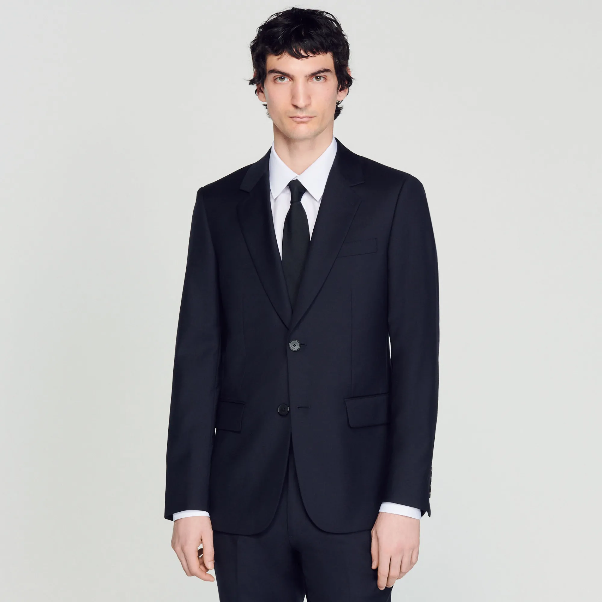 Giacca Da Completo In Lana Vergine>Sandro Paris Store