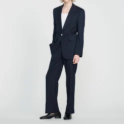 Giacca Da Completo In Lana>Sandro Paris New