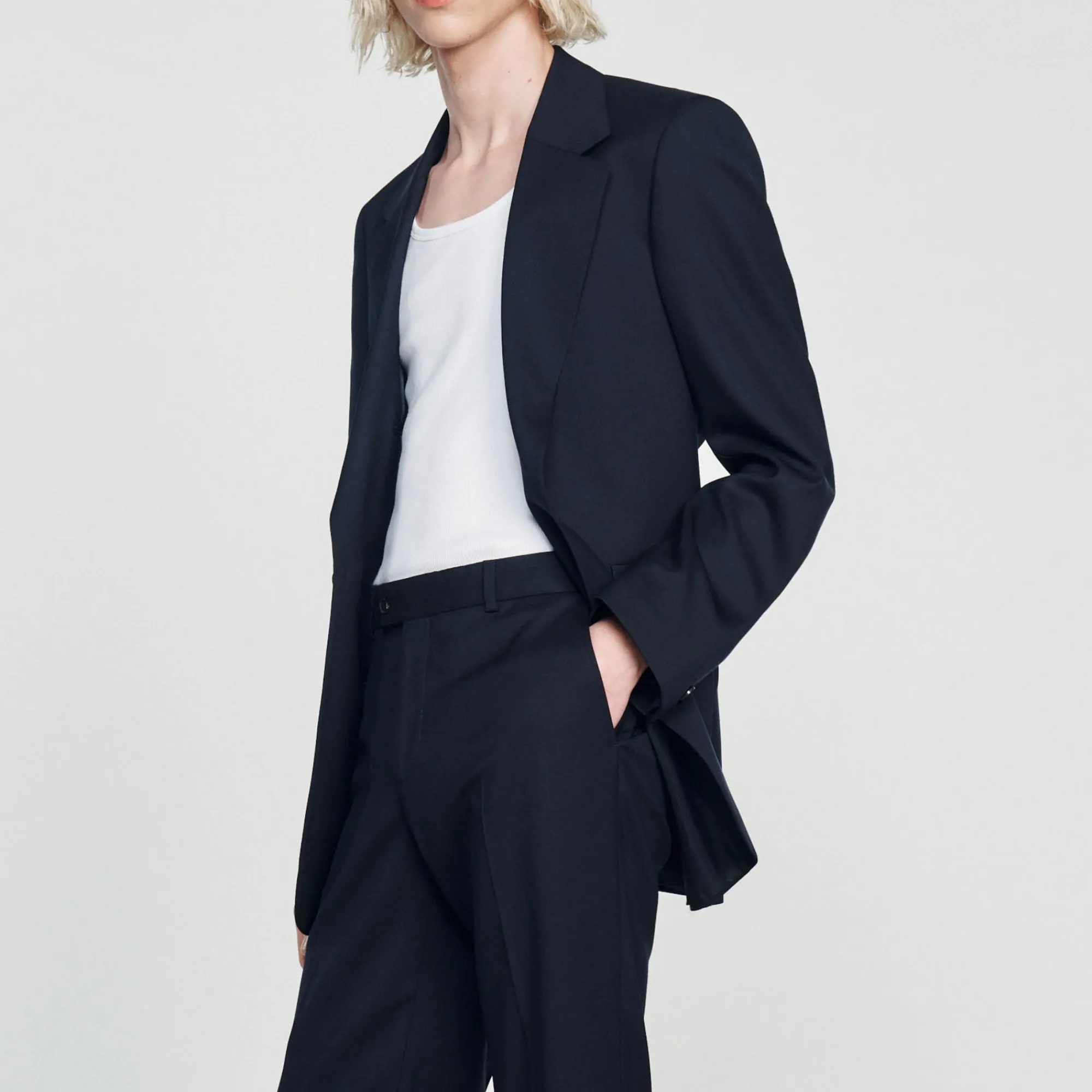Giacca Da Completo In Lana>Sandro Paris New