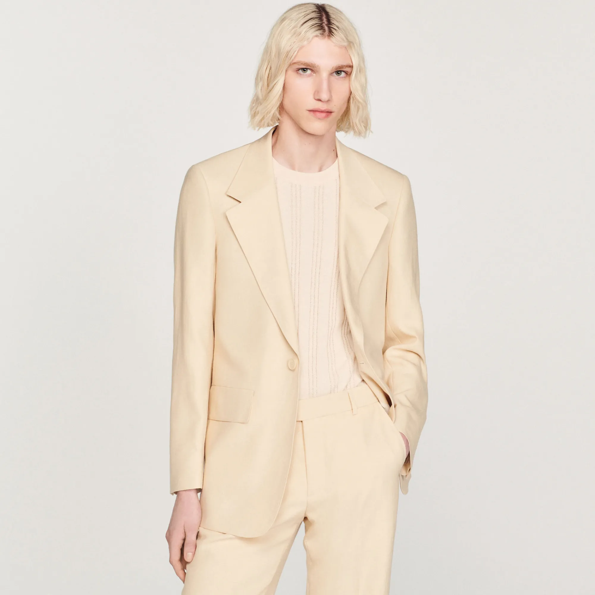 Giacca Da Completo In Lino>Sandro Paris Online