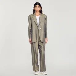 Giacca Da Tailleur Oversize>Sandro Paris Shop