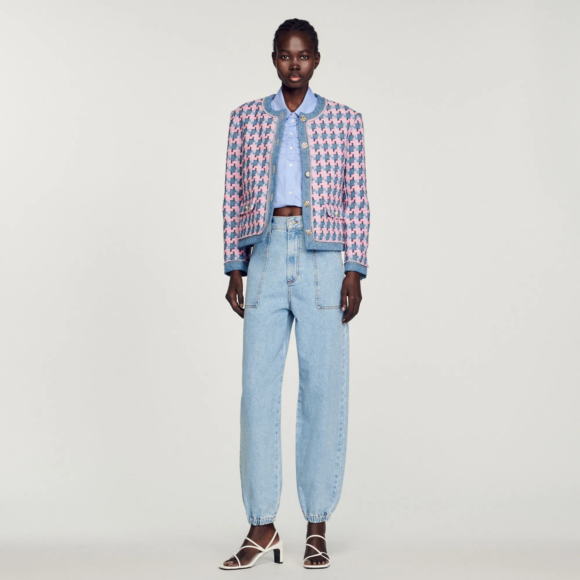 Giacca In Tweed>Sandro Paris Sale