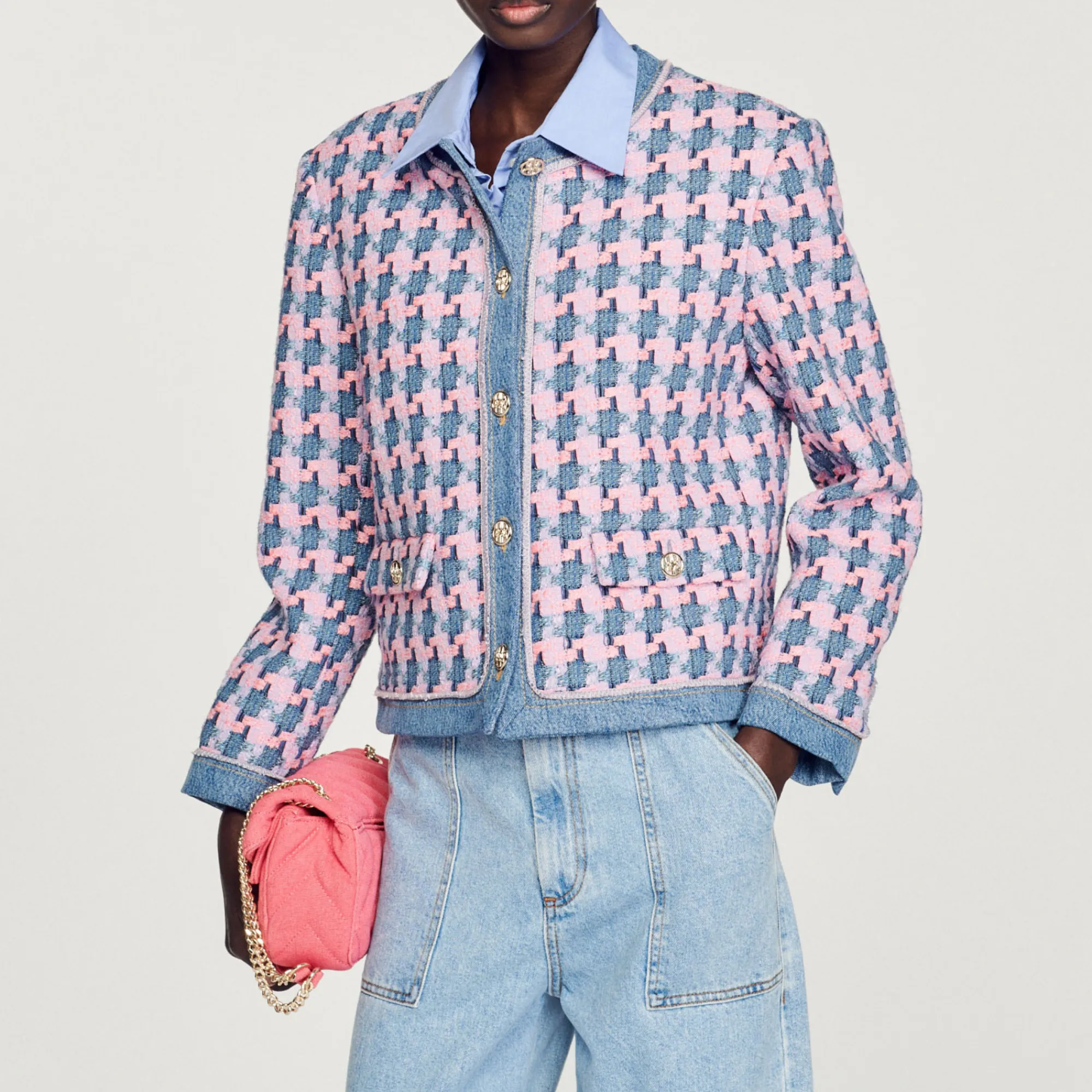 Giacca In Tweed>Sandro Paris Sale