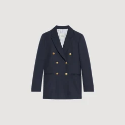 Giacca Tailleur Con Doppia Abbottonatura><noscript><img width=