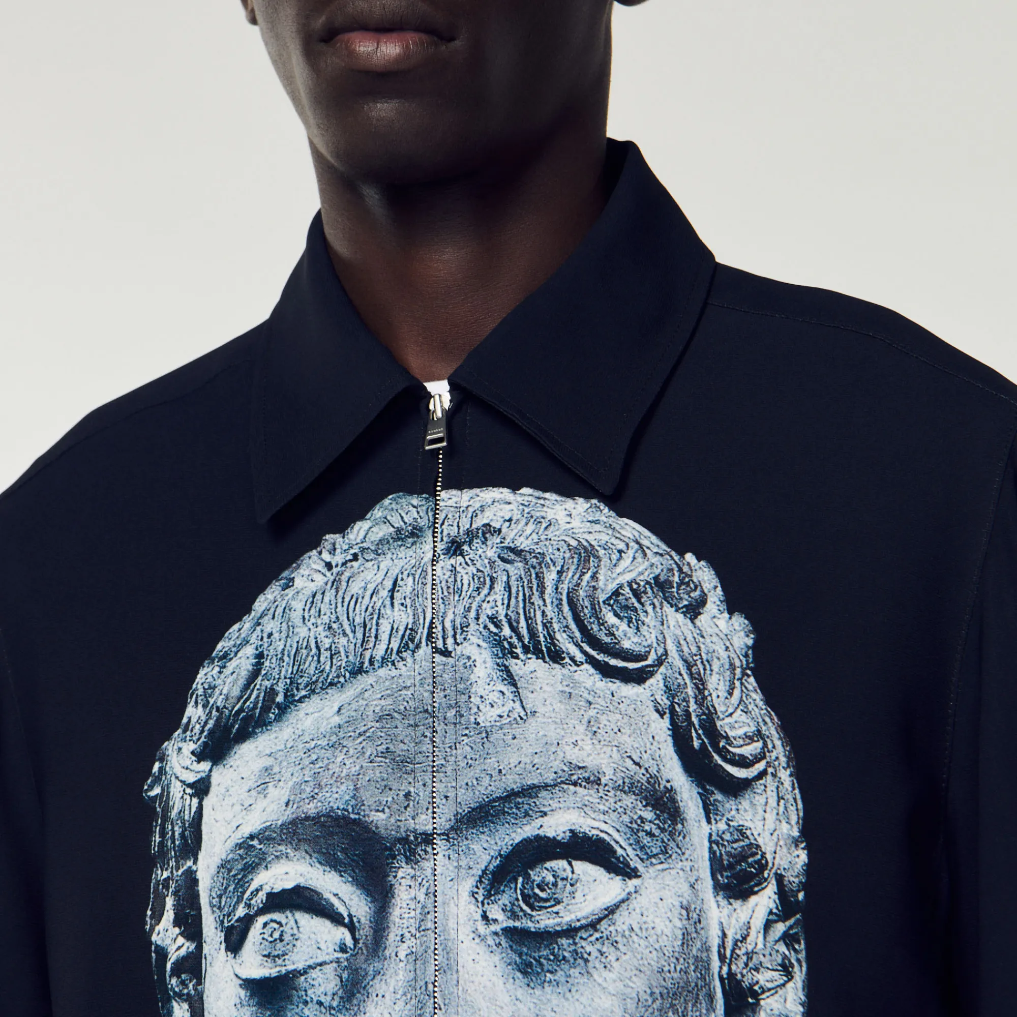 Giubbotto Con Statua Stampata>Sandro Paris Store