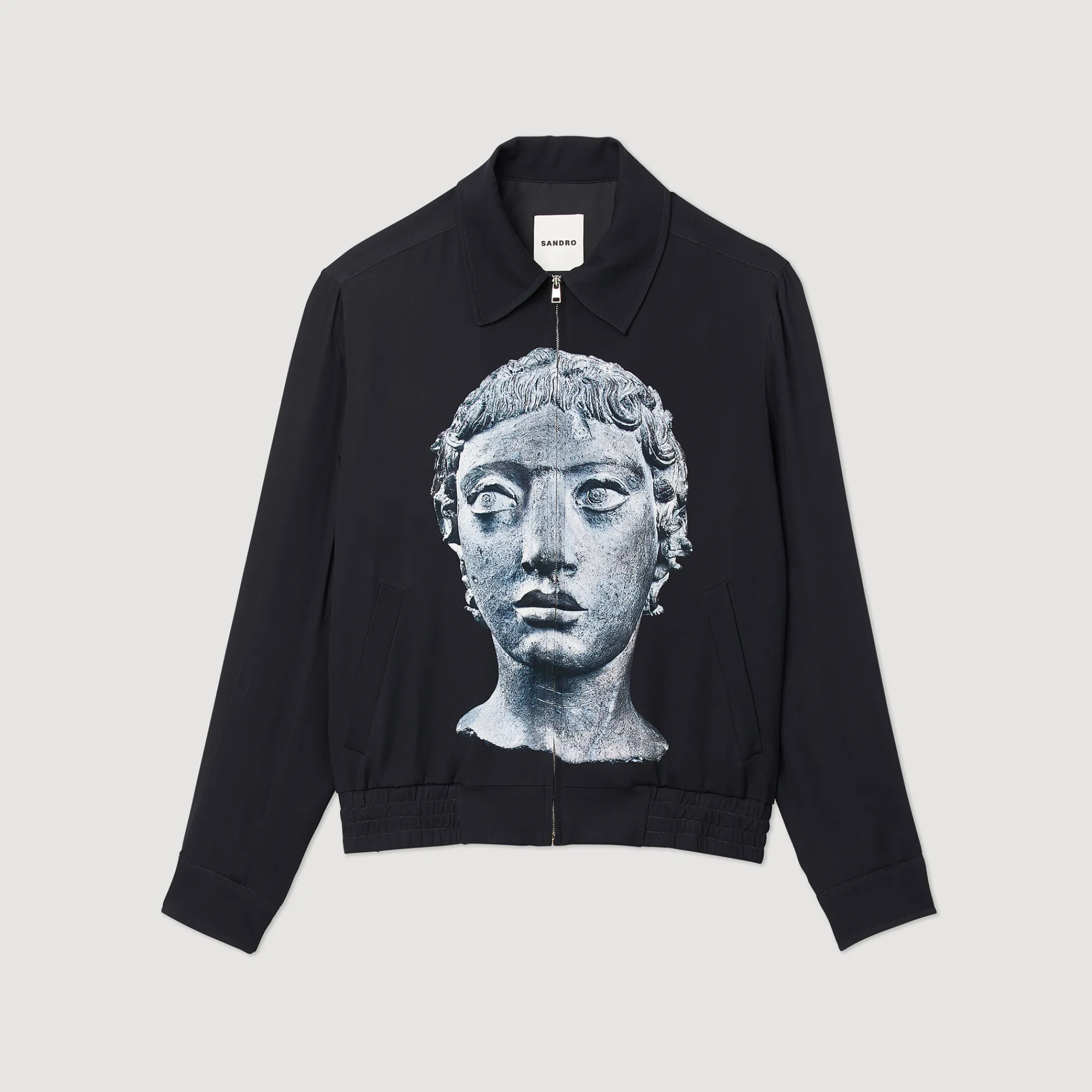 Giubbotto Con Statua Stampata>Sandro Paris Store