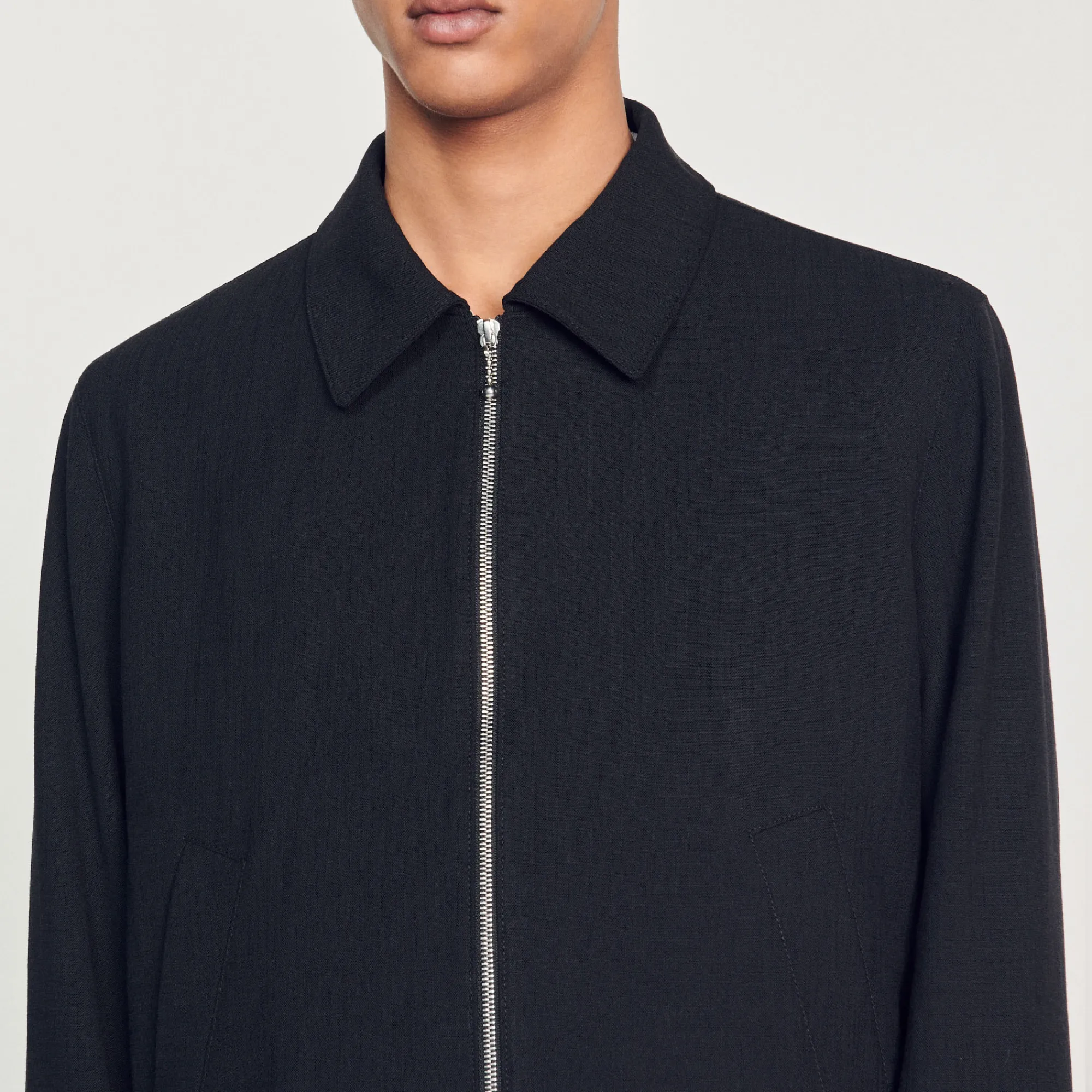 Giubbotto Con Zip>Sandro Paris Online