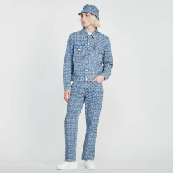 Giubbotto In Denim Square Cross>Sandro Paris Outlet