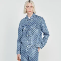 Giubbotto In Denim Square Cross><noscript><img width=