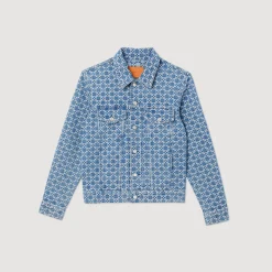 Giubbotto In Denim Square Cross><noscript><img width=