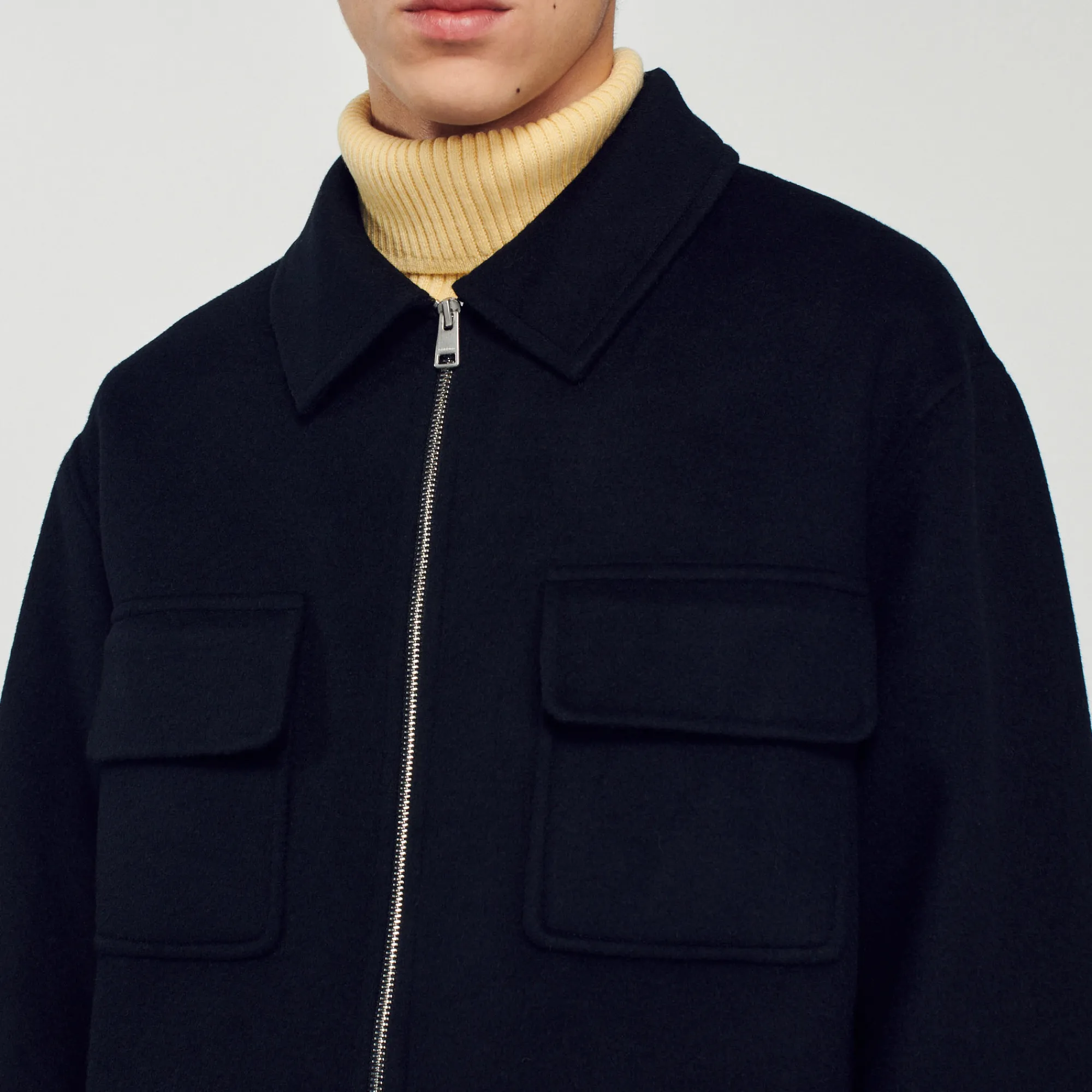 Giubbotto In Lana>Sandro Paris Outlet
