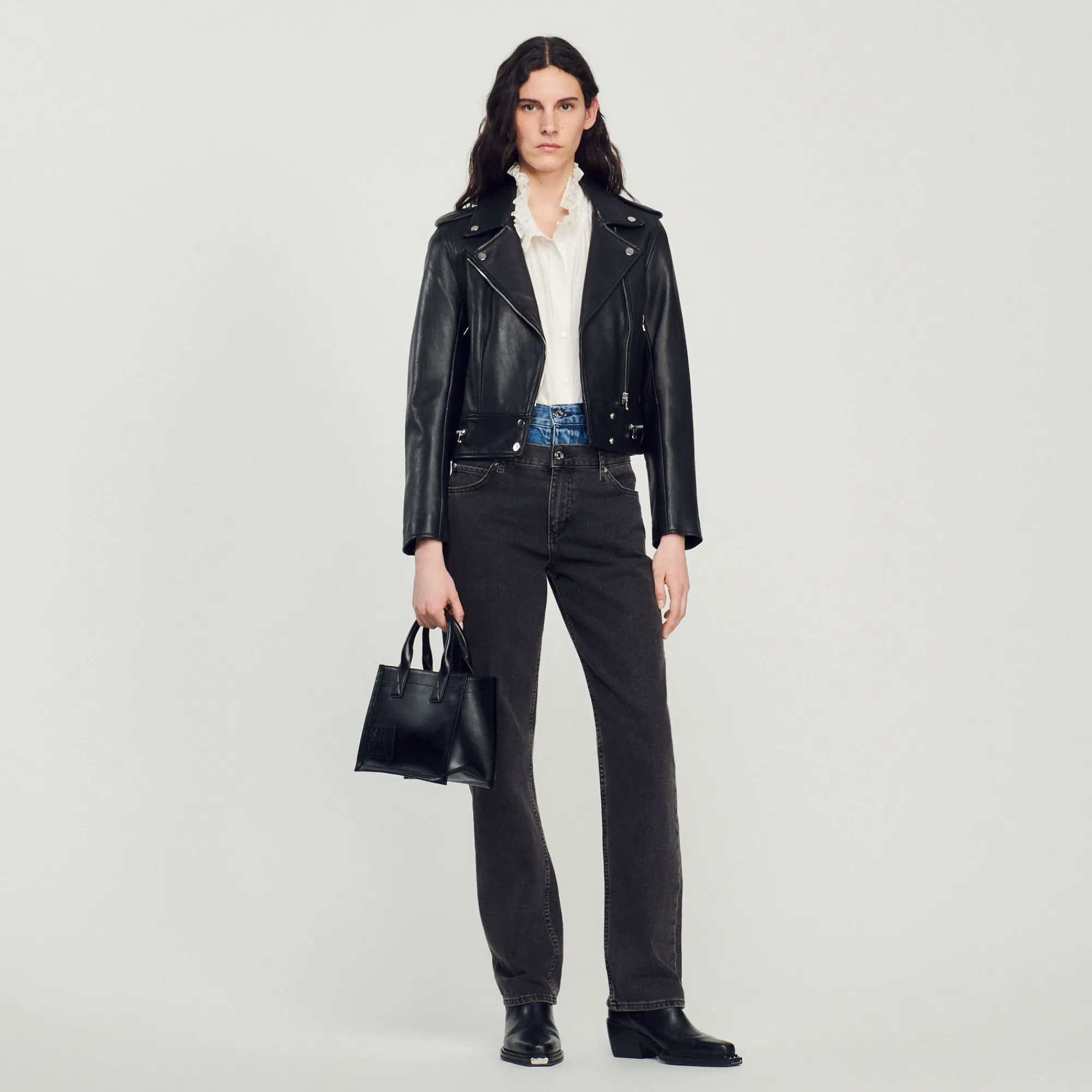 Giubbotto In Pelle>Sandro Paris Cheap