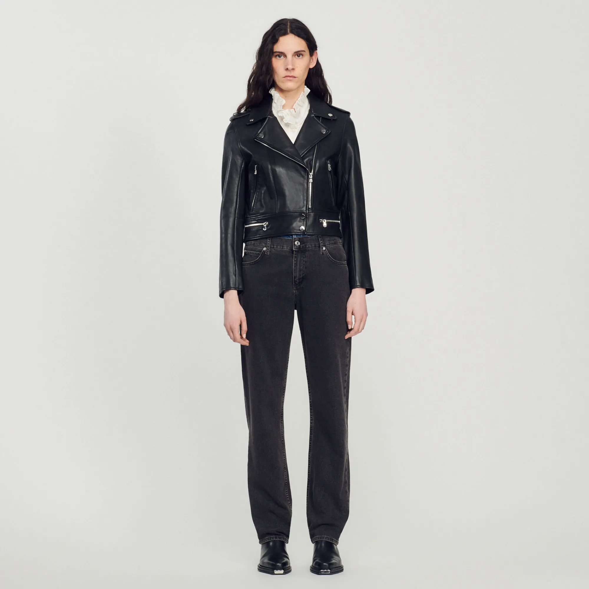 Giubbotto In Pelle>Sandro Paris Cheap