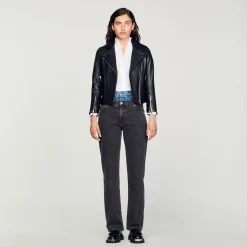 Giubbotto In Pelle>Sandro Paris Cheap