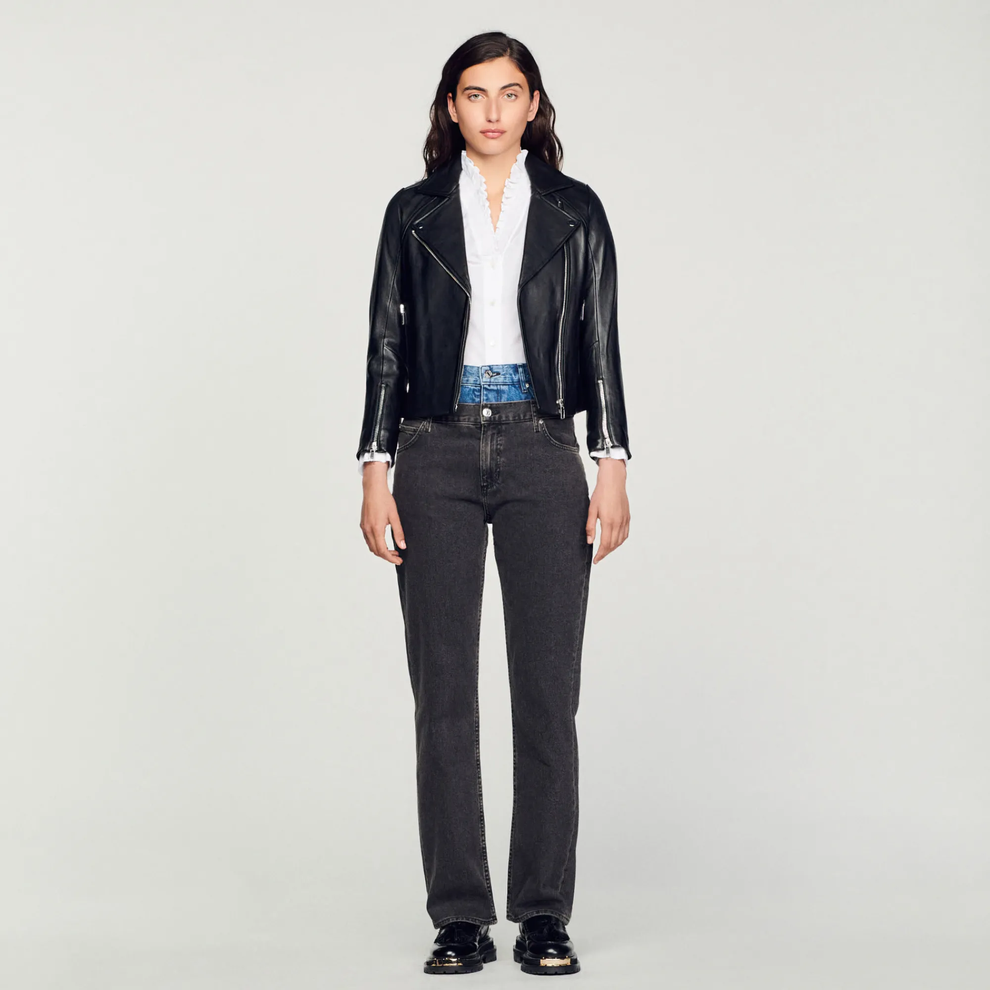 Giubbotto In Pelle>Sandro Paris Cheap