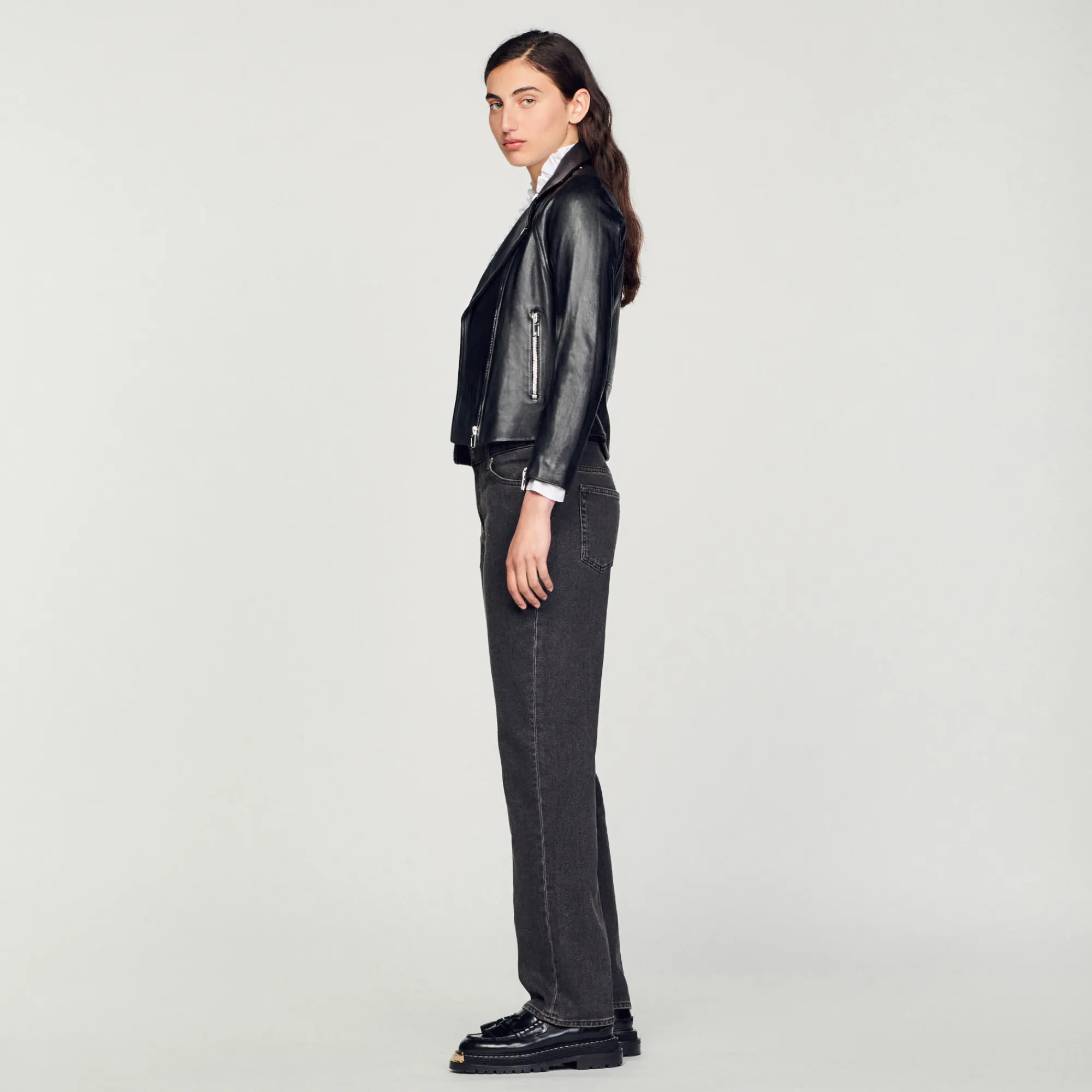Giubbotto In Pelle>Sandro Paris Cheap