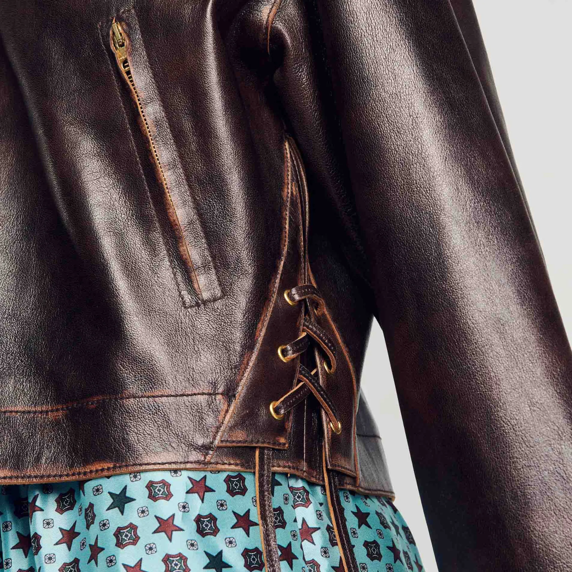 Giubbotto In Pelle Invecchiata>Sandro Paris Discount