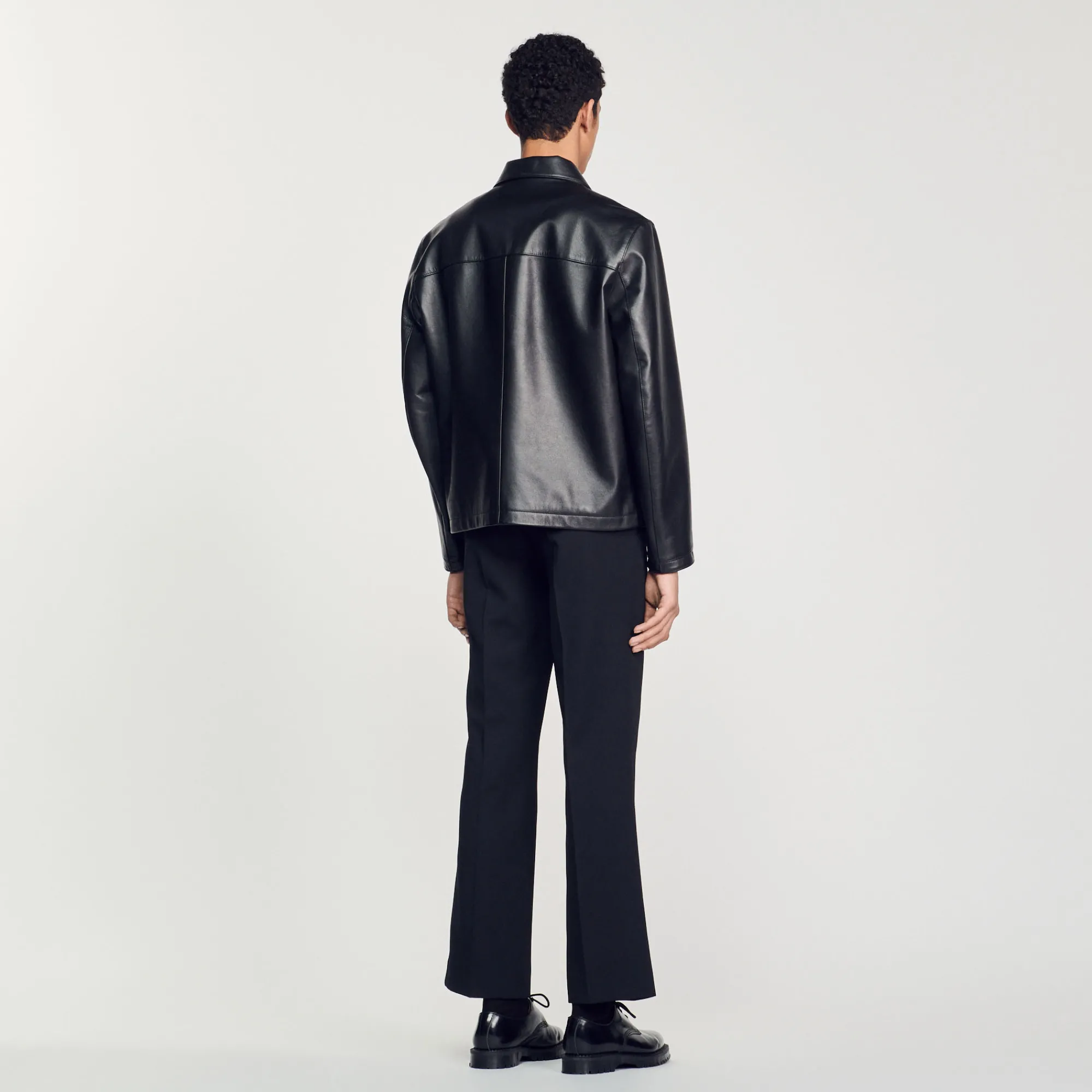 Giubbotto In Pelle Liscia>Sandro Paris Sale