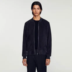 Giubbotto In Pelle Scamosciata><noscript><img width=