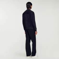 Giubbotto In Pelle Scamosciata><noscript><img width=