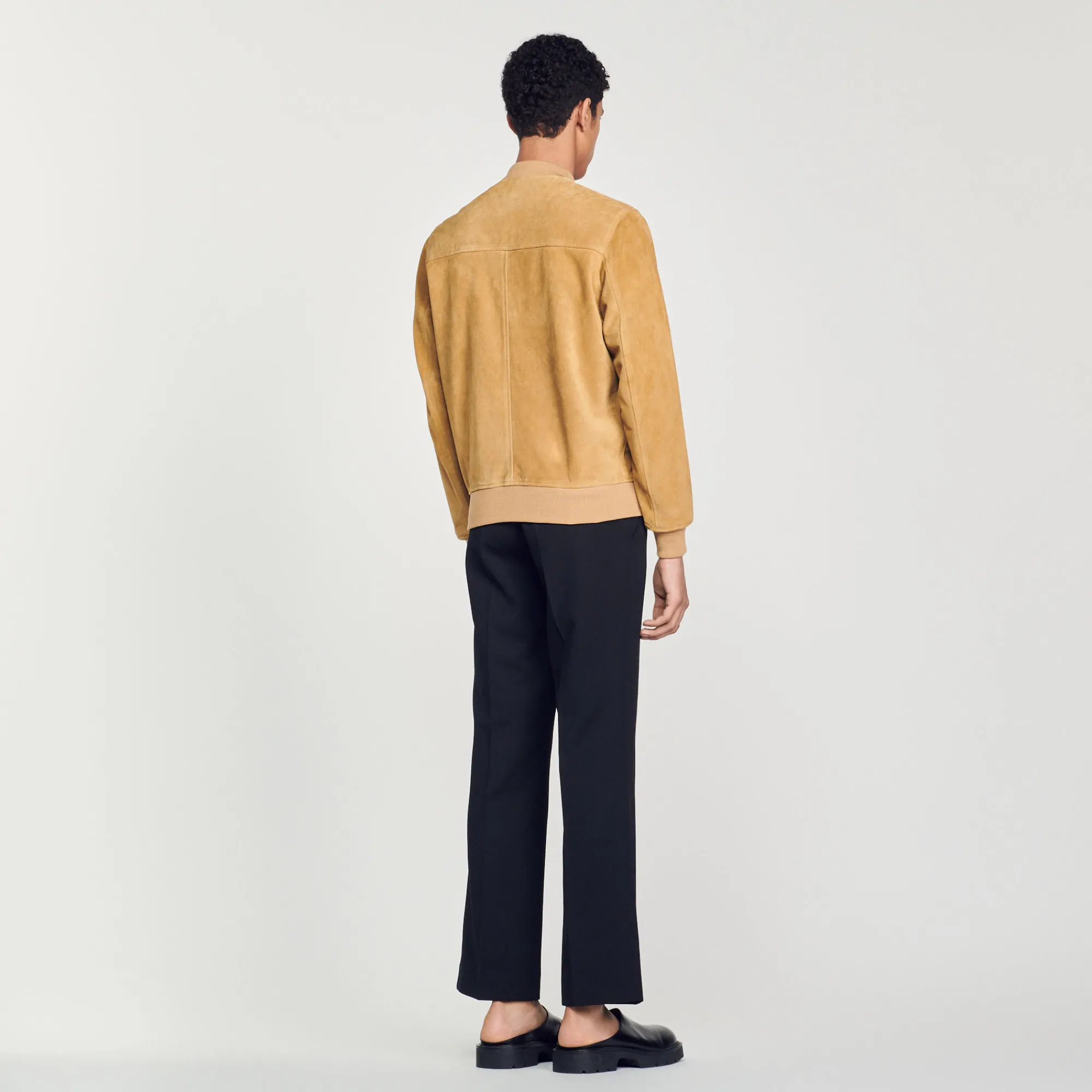 Giubbotto In Pelle Scamosciata>Sandro Paris Cheap