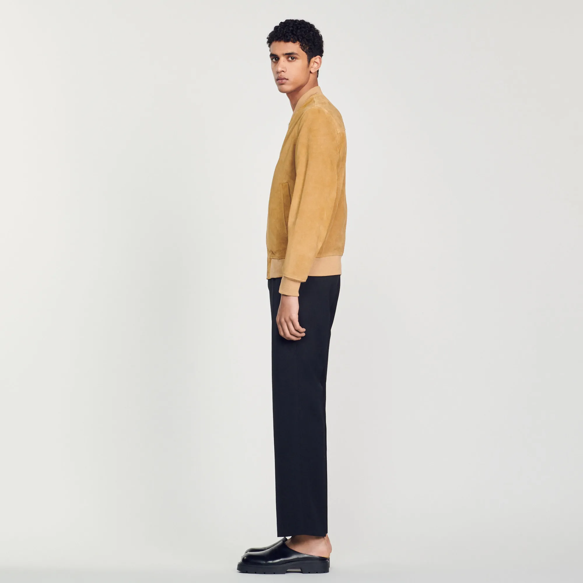 Giubbotto In Pelle Scamosciata>Sandro Paris Cheap