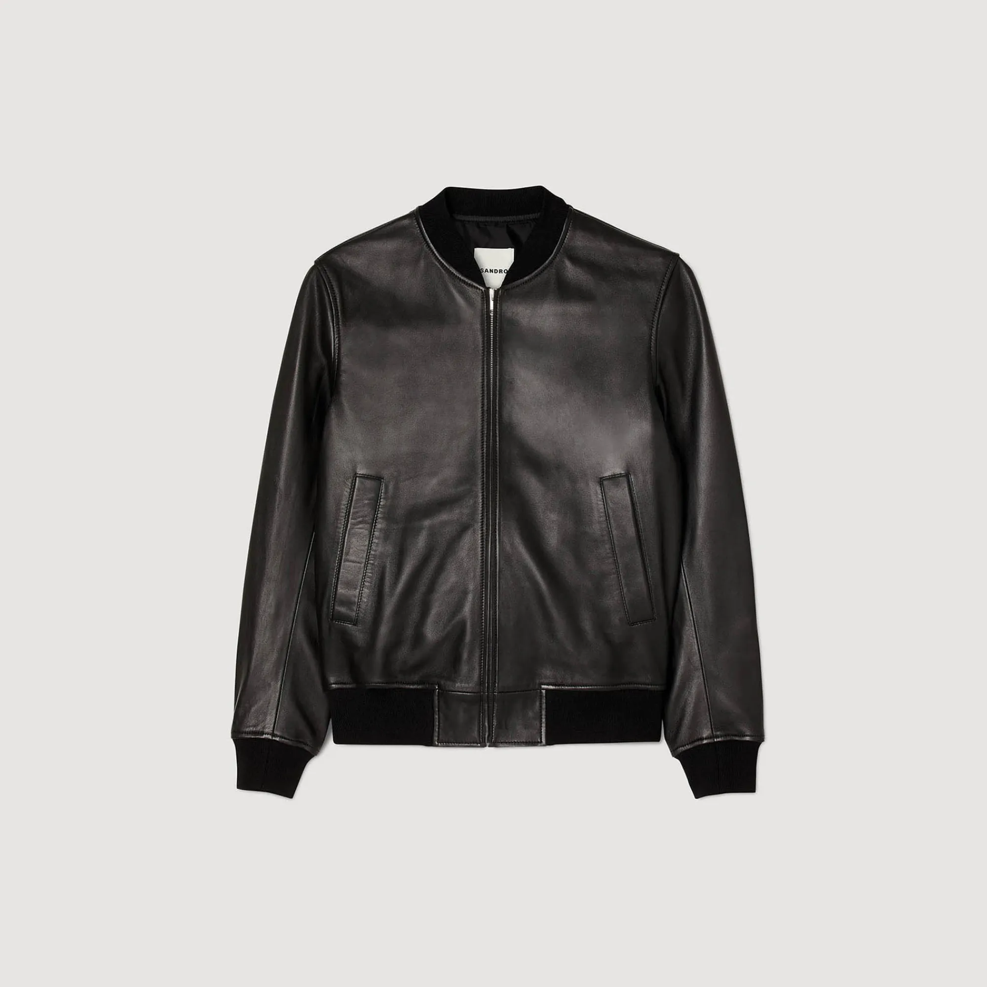 Giubbotto Teddy In Pelle Liscia>Sandro Paris New