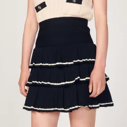 Gonna Con Volant In Maglia><noscript><img width=