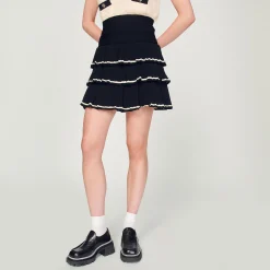 Gonna Con Volant In Maglia><noscript><img width=