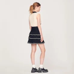 Gonna Con Volant In Maglia><noscript><img width=