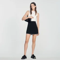 Gonna Corta Con Perle>Sandro Paris Shop