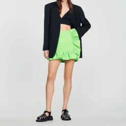 Gonna Corta Con Volant>Sandro Paris New