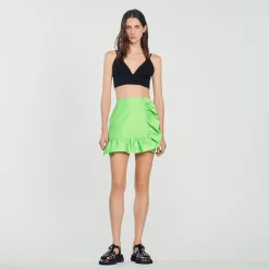 Gonna Corta Con Volant>Sandro Paris New