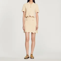 Gonna Corta In Maglia>Sandro Paris Shop