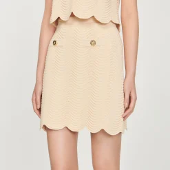 Gonna Corta In Maglia><noscript><img width=