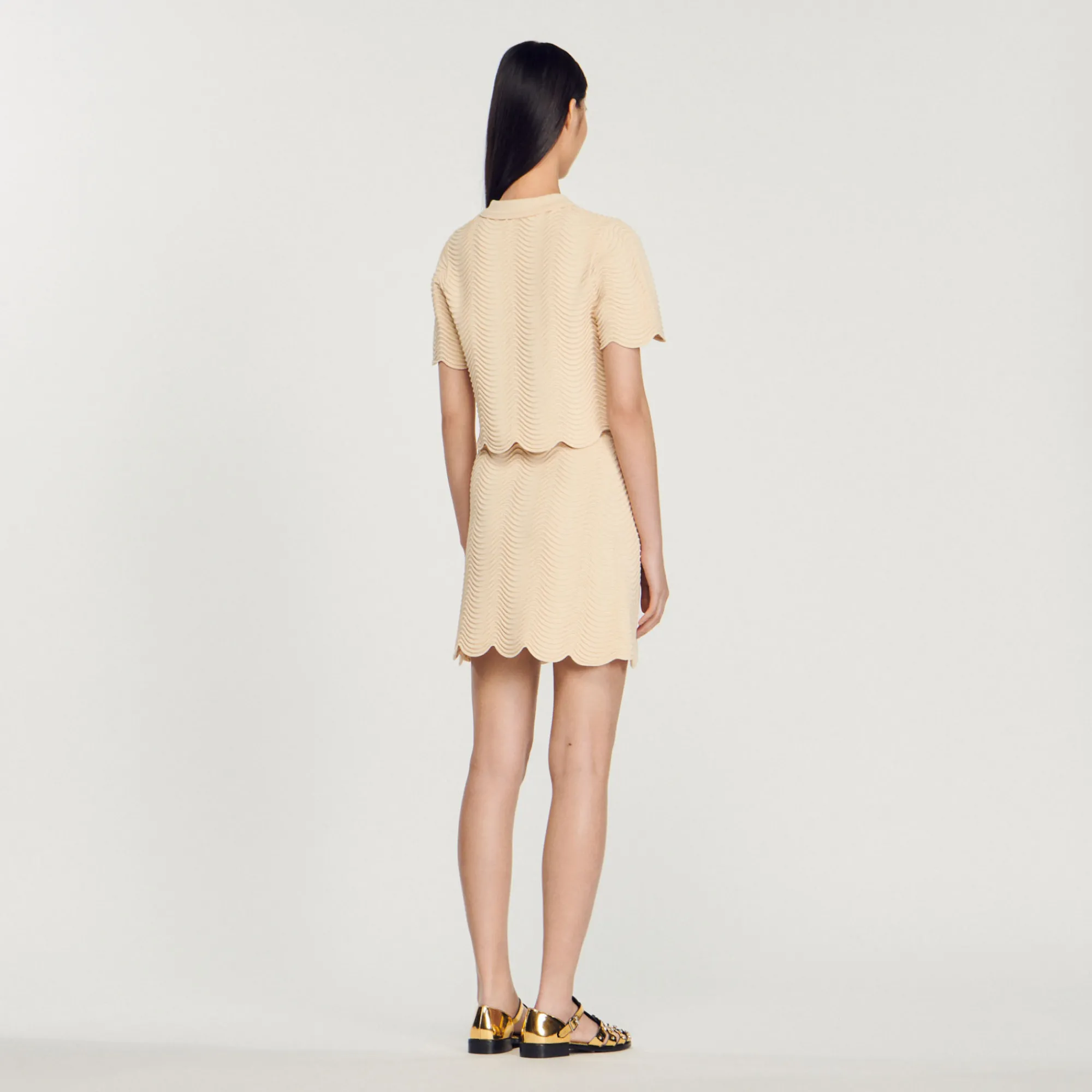 Gonna Corta In Maglia>Sandro Paris Shop